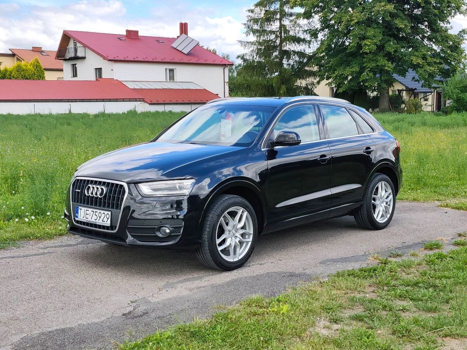 Audi Q3 Quattro 2.0 TSI bixenon LED navi  pełny serwis bezwypadkowy alu18"
