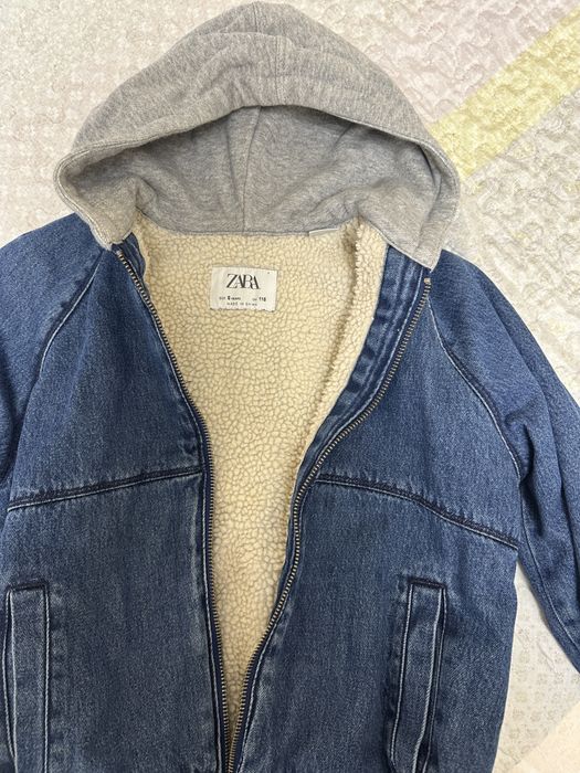 Куртка джинсова шерпа Zara