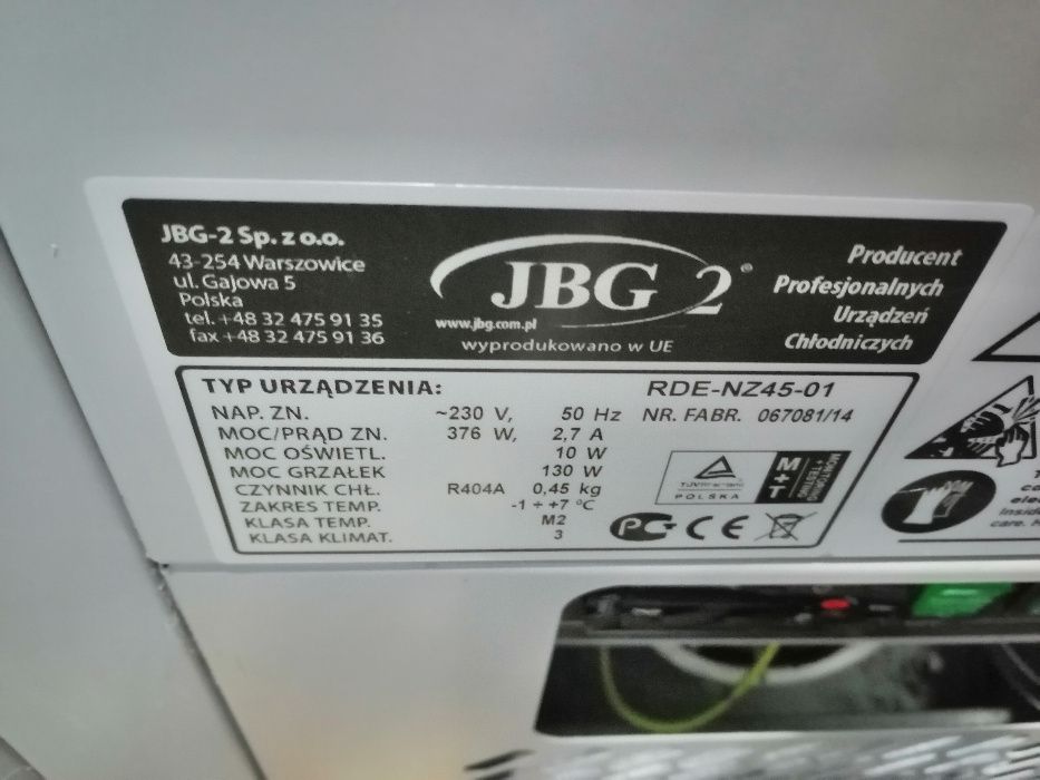 Witryna cukiernicza JBG 2 narożna komplet Używana