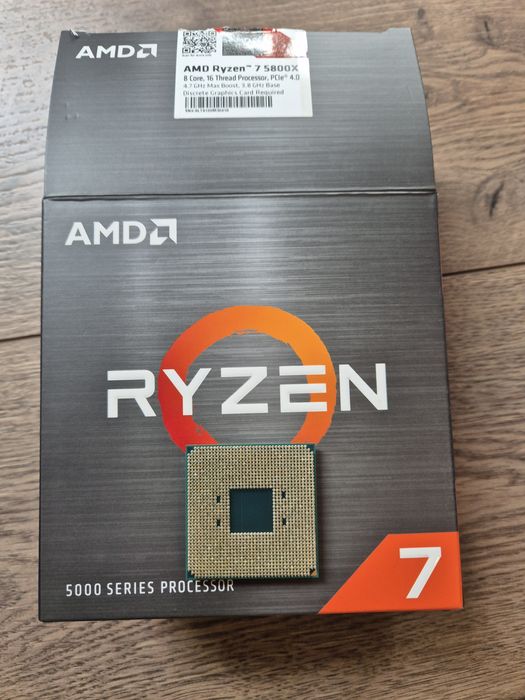 AMD Ryzen 7 5800X　【新品未開封品】 Amazon | AMD Ryzen 7 5800X without cooler 3.8GHz 8コア / 16