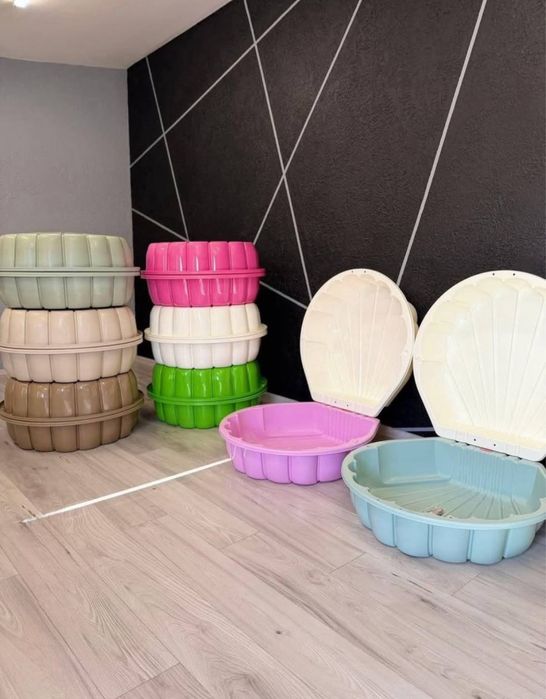 Пісочниця з кришкою мушля квітка песочница корабль кораблик с крышкой