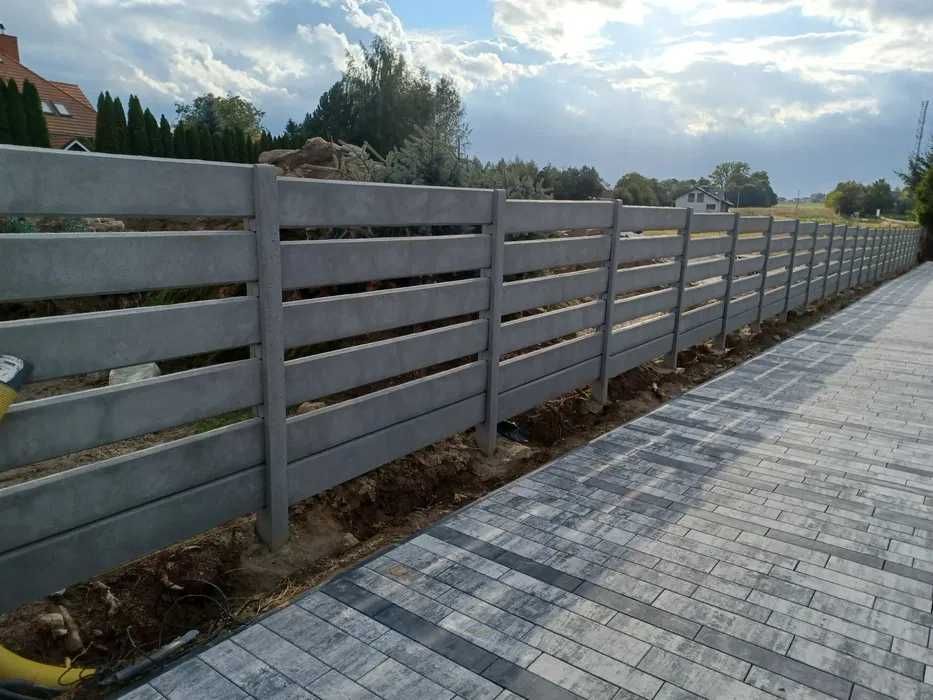 PROMOCJA!! Ogrodzenie betonowe, palisadowe, płyta betonowa, producent!