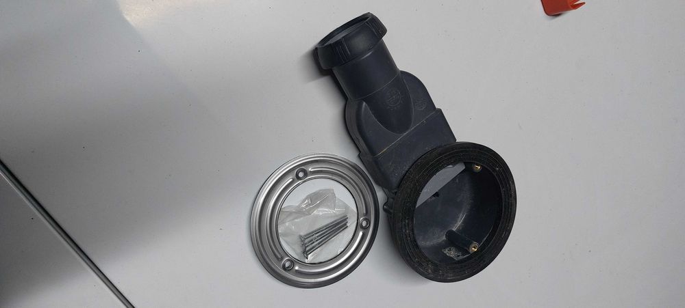 Sifão de duche Wirquin Slim para bases duche de 90 mm.