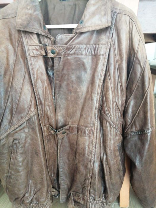 Casaco Blusão Cabedal puro!	Como novo !!*