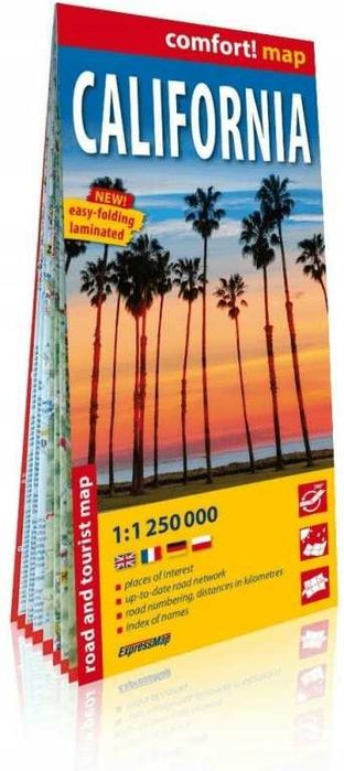 Kalifornia Mapa samochodowo-turystyczna ExpressMap {Nowa}