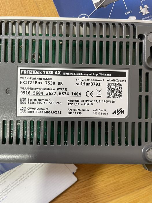 Маршрутизатор AVM FRITZ!Box 7530 AX (20002930)