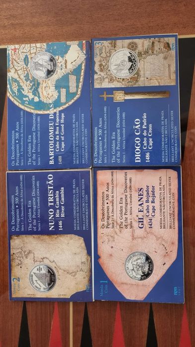 Moedas Prata de Coleção dos Descobrimentos Portugueses