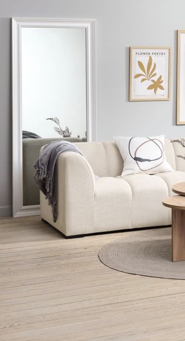 Lustro duże białe Skotterup NOWE