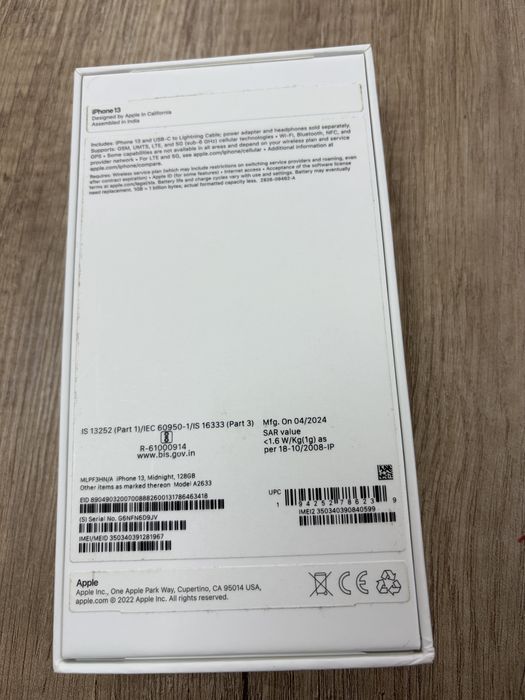 Продам  Apple iPhone 13 128Gb