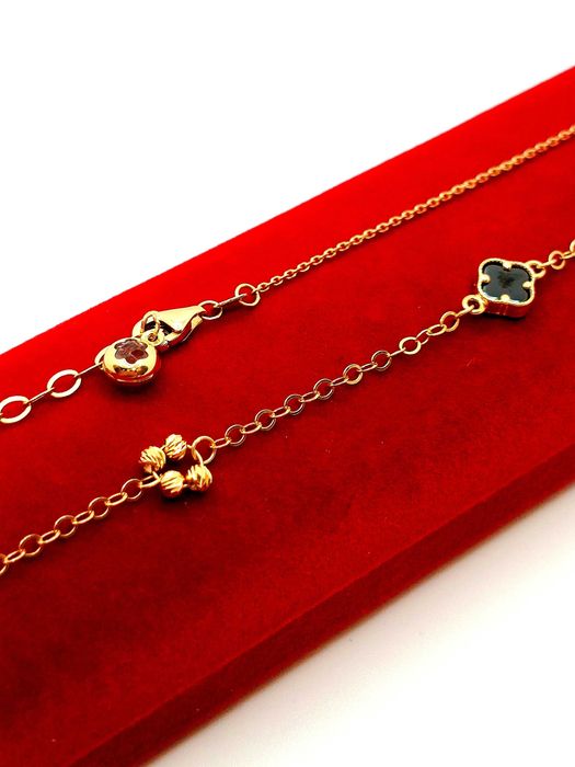 Złoty naszyjnik Zdobiony NOWY PR.585 W:4,60gr Dł.42-45cm InterSKLEP