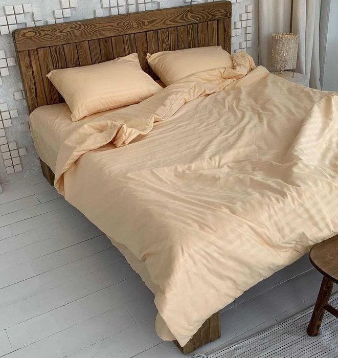 Постільна білизна в полоску  сатин страйп комплект