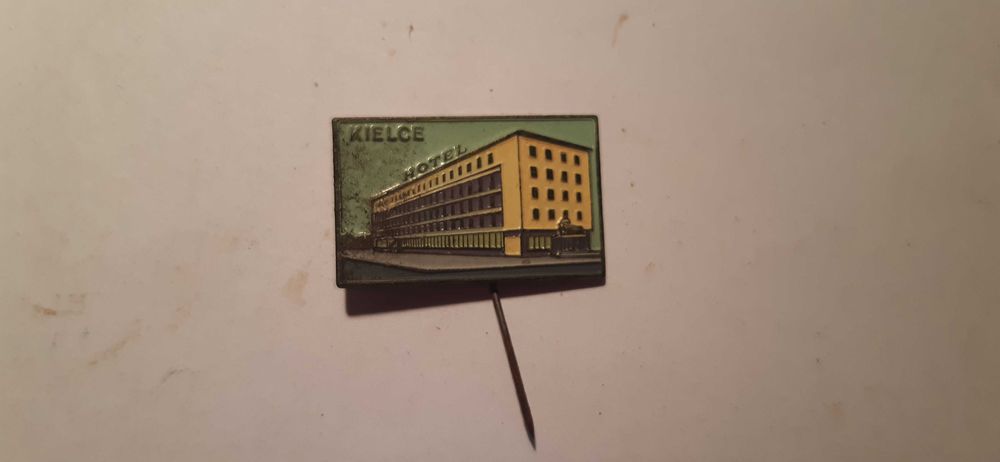 stara przypinka prl miasto kielce