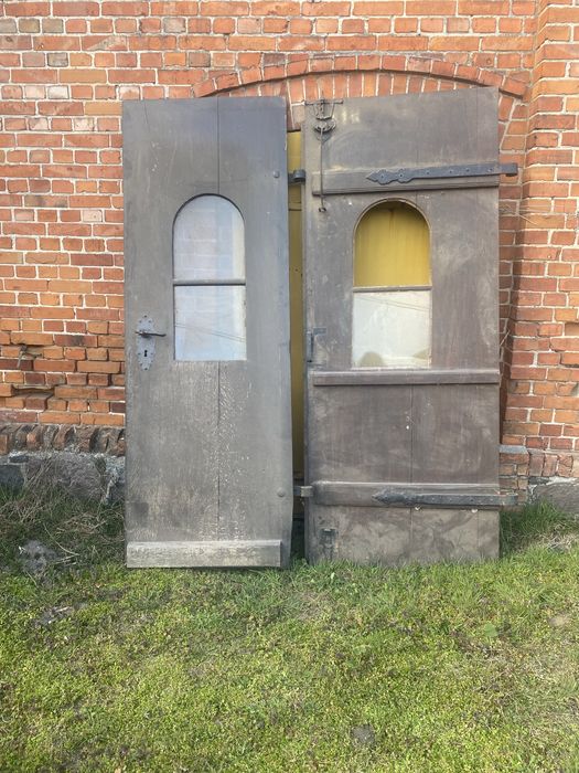 Zabytkowe drzwi ,wielkie 240 cm,antyk,loft, indrustial