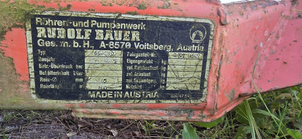 maquina de rega Röhren und Pumpen Werk