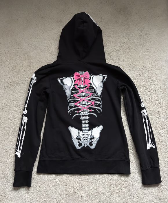 Bluza szkielet alt alternative emo scene y2k 2000s harajuku goth