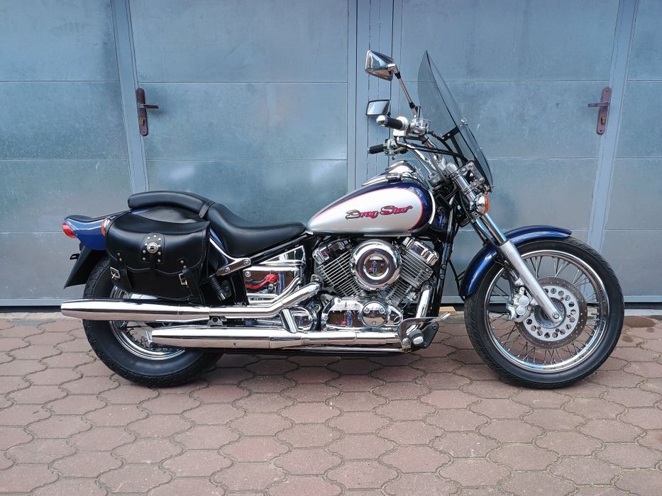 Yamaha Drag Star 650, Niski przebieg, sakwy, szyba