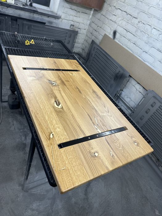 Стільниця дубова 120*70 см рустик лофт столешница из дуба 1200*700*35