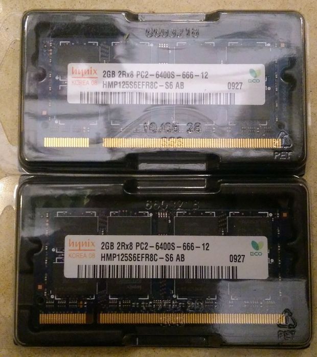 Оперативная память для ноутбука 
Hynix DDR2 Hynox 2GB 2Rx8 PC2