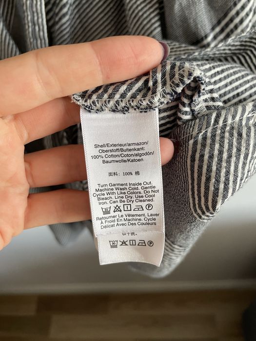 Sukienka DKNY rozkloszowana w paski