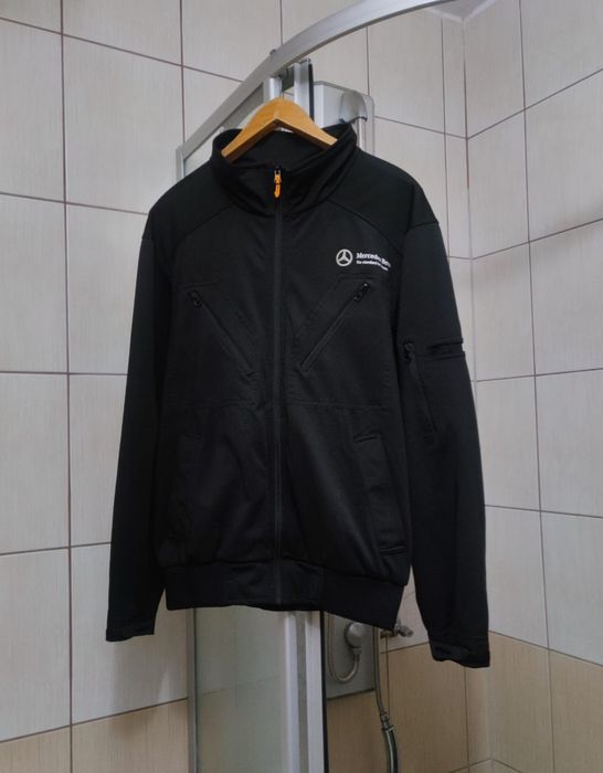 bluza kurtka męska Mercedes Benz equip M series softshell czarna ciemn