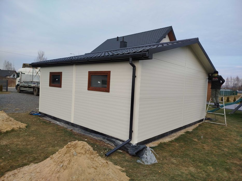 Garaż ocieplany płyta pir 6x6 -6x5.80