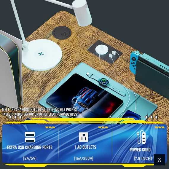 Nowe biurko narożne / blat / stół / rama metalowa / USB !W350!