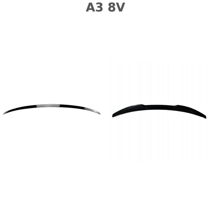 Audi A3 / A4 / A5 / A6  спойлер багажника стиль S, M4 черный глянец