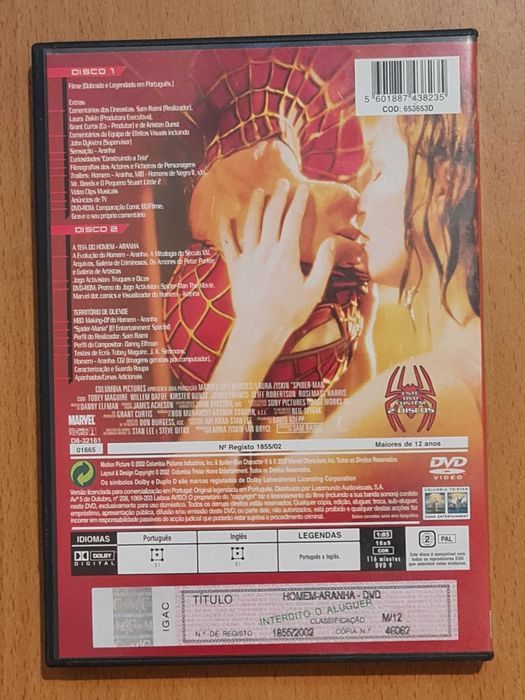 Filme DVD original «Homem-Aranha»