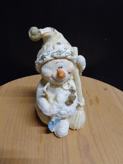 Boneco de neve cerâmica