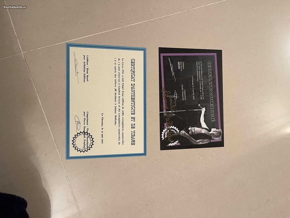 Guest Book Johnny Hallyday FlashBach Tour ARTHÉLÉNA EDIÇÕES N928