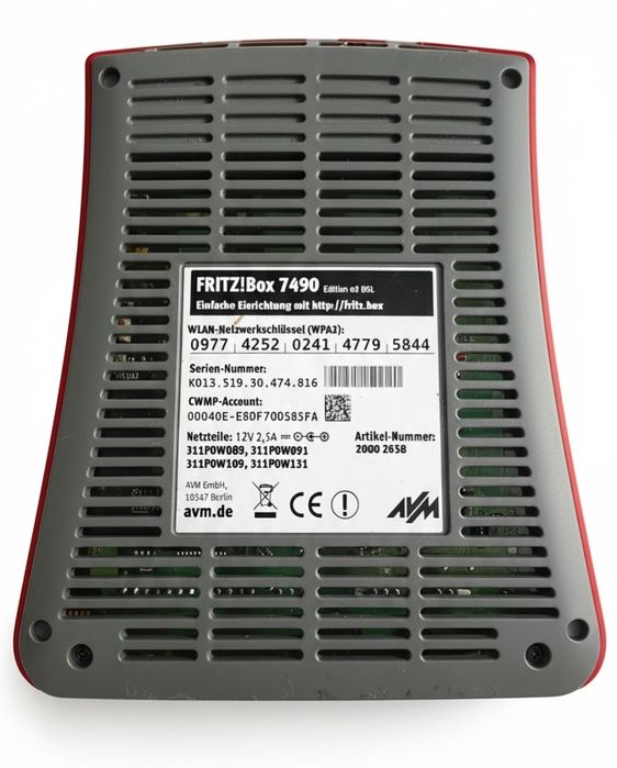 FRITZ!Box 7490 Edition O2 DSL - Modem/Router VDSL/ADSL, Wi-Fi AC, DECT