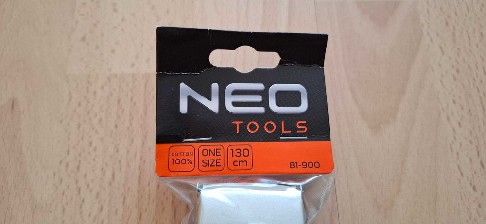 Nowy czarny bawełniany męski pasek Neo Tools 130cm