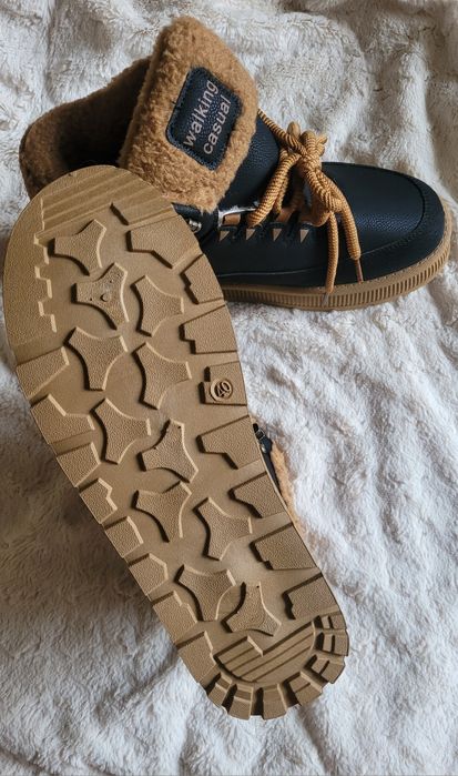 Высокие ботинки с мехом, 27см