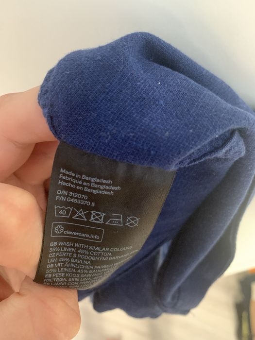 Koszula H&M 74 lniana