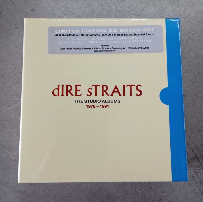 Dire Straits The Studio Albums 1978-1991. 6 CD,  Dire Straits Live 1978-1992 8 CD, Нові. Запаковані.