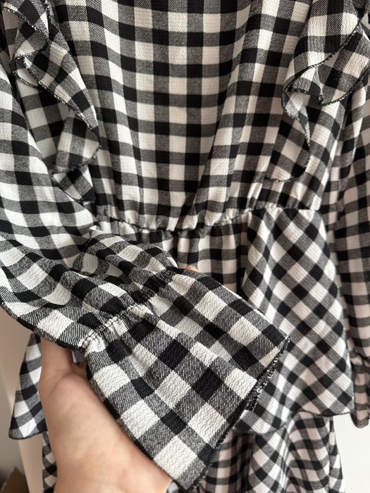 Sukienka w kratkę biało czarna New collection rozmiar 36/38