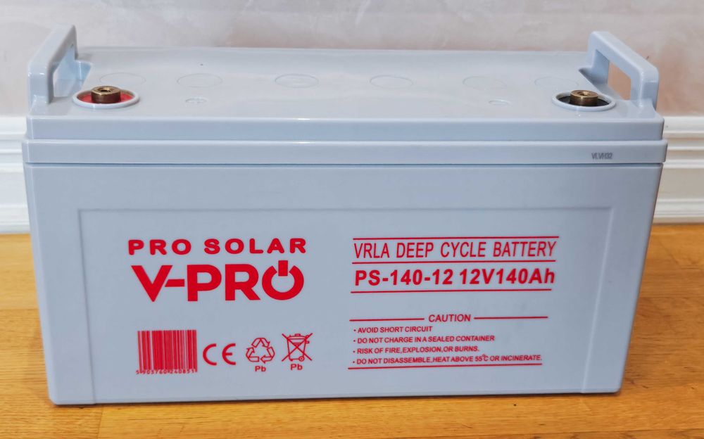 Акумулятор для ДБЖ/інвертора Volt Polska 12V 140Ah GEL VPRO PREMIUM