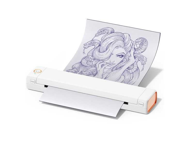 Impressora Térmica de Tatuagem sem fio A4 - Várias Cores