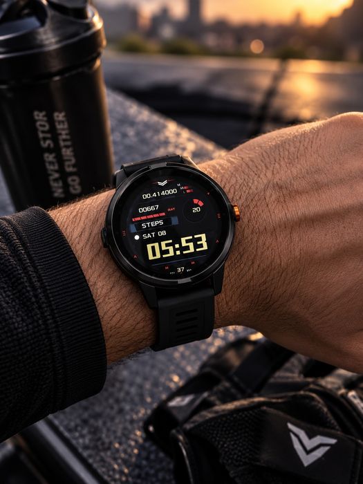 Zegarek Męski Smartwatch V5 latarka
