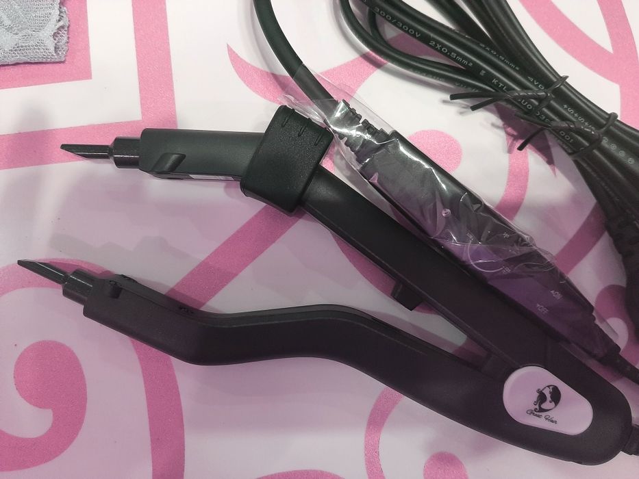 Щипцы для наращивания волос с регулятором