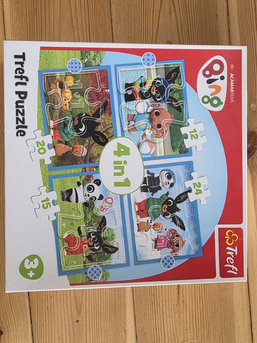 Puzzle bing trefl 4 układanki