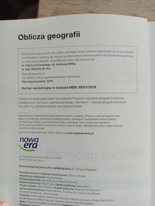 Oblicza geografii 1 zakres podstawowy
