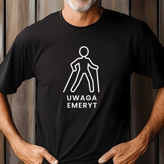 nordic walking, koszulka dla emeryta, emeryt, sportowa koszulka