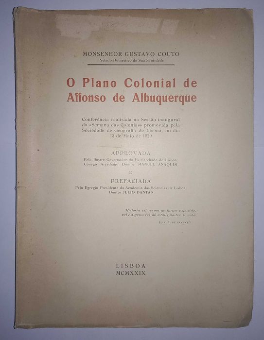 O plano colonial de Afonso de Albuquerque editado em 1929