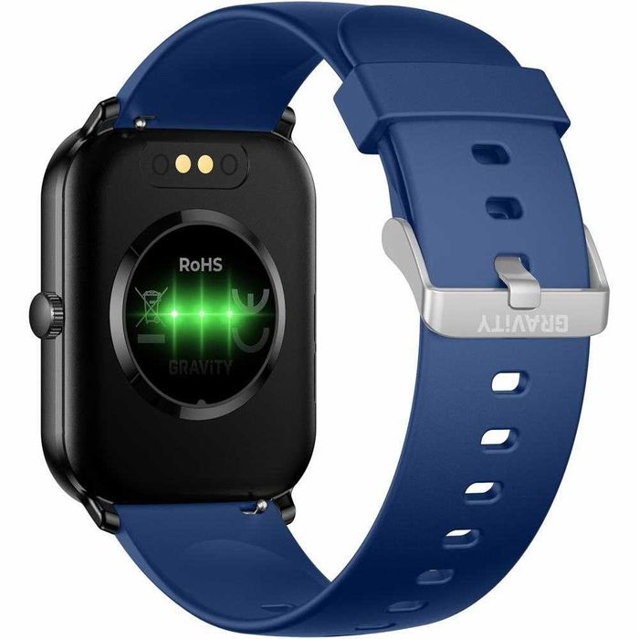 Smartwatch Gravity 1.85" - Czarny/Granatowy, Funkcja Rozmów, IP68