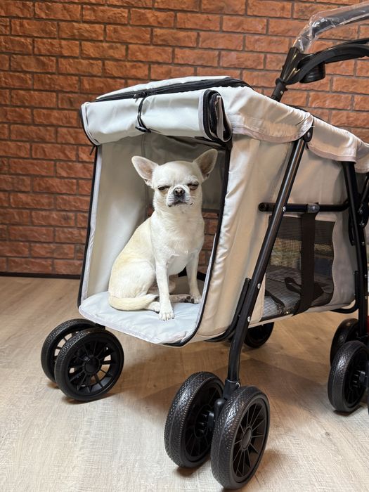 Візочок для виставки, зооколяска, зі столиком, коляска для собак, кота