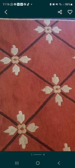 Dywan wełniany  gruby  3×2