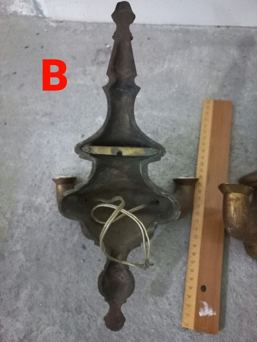 Candeeiros de parede em latão