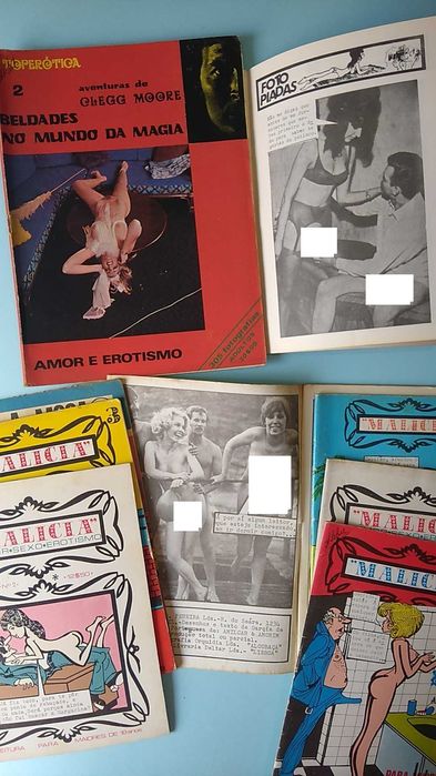 12 revistas para adultos tipo Gina / Tânia explícitas anos 70 RARAS