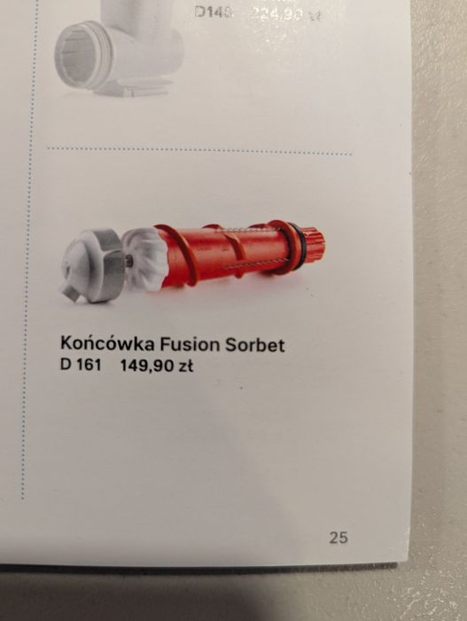 Tupperware końcówka Fusion Sorbet